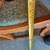 Vintage Wooden Rocking Chair with Upholstered Seat 3 thumbnail