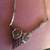 ERTE VINTAGE STERLING L'AMOUR HEART W/ ARROW DIAMONDS RUBY NECKLACE 1 thumbnail