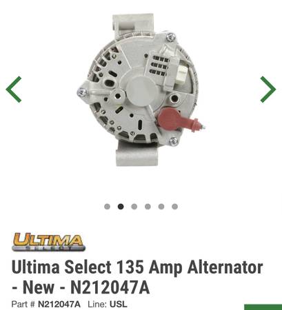 Ford Mustang Alternator  4.0L 1