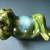Green Porcelain 4.5" Laying on Back Frog Figurine 4 thumbnail