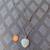 Natural Jade 18K white gold plated pendant with Swarovski necklace 2 thumbnail