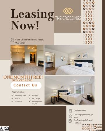 $1,399 / 1br - 904ft2 - Enjoy one month free on select apartments! (6626 Chapel Hill Blvd, Pasco, WA)63870322266881120