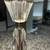 Pair of Vintage Etched cut Glass 3-way lamps with lined shades 24” 11 thumbnail
