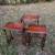 Vintage solid cherry set of three nesting tables 5 thumbnail