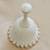 White Vintage Fenton Silver Crest Spanish Lace Milk Glass Bell 4 thumbnail