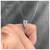 2.21 CTW Old European Diamond Emerald 18 Karat White Gold Engagement Ring GIA 13 thumbnail