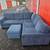 Grey Sectional Couch / Sofa with Ottoman 3 thumbnail