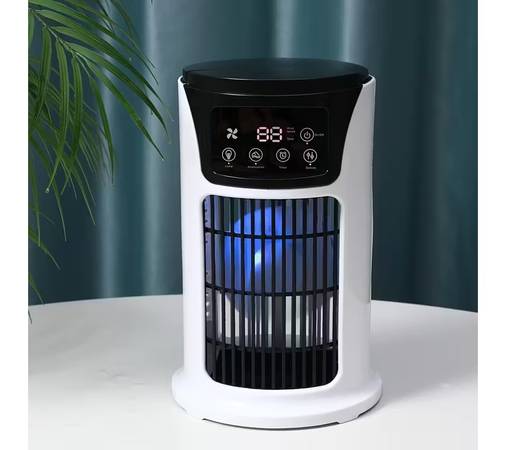 1pc Portable Air Conditioner Humidifier Atmosphere Light Fan USB Cool 1