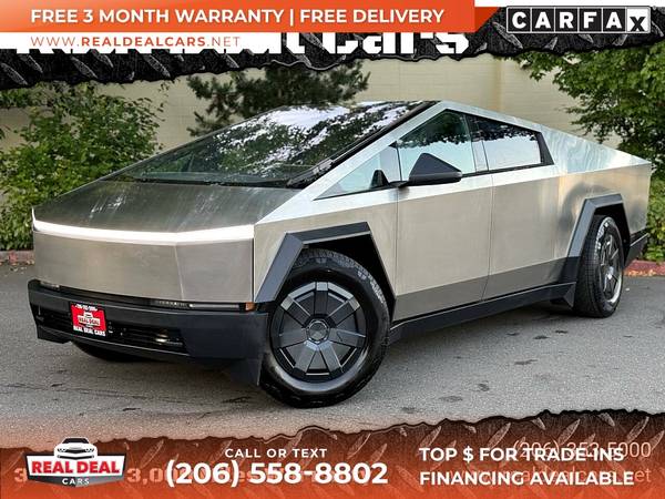 $1,189/mo - 2025 Tesla Cybertruck Base AWDCrew Cab - $76,999 (9326 Evergreen Way Everett,)63617305335553120