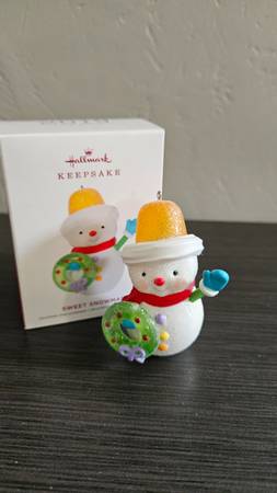 Hallmark Sweet Snowman Christmas Ornament 1
