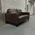 Carabella Leather Loveseat - Brown 3 thumbnail
