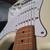 Fender Squier Standard Stratocaster white electric guitar w gigbag 13 thumbnail