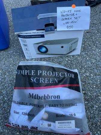 Projector & screen, Fangor 1