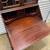 Vintage antique mahogany serpentine secretary desk dresser 5 thumbnail