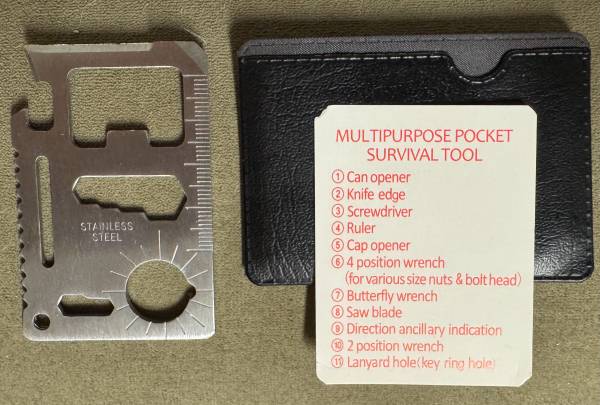 🛠️ Multipurpose Survival Pocket Tool, 10 Tools, Stainless Steel (brand new) 1