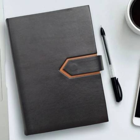 Personalised Leather Diary with Closure 1