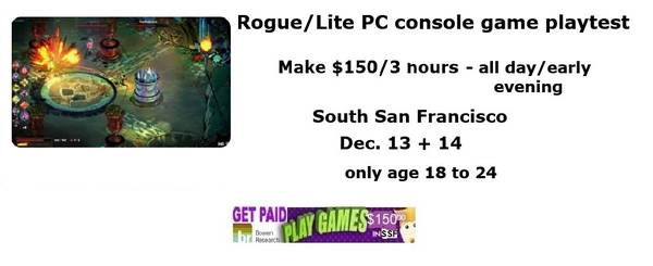 PC/Console RogueLite game playtest make $150 in SSF 1