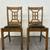 Vintage Solid Oak Dining Chairs 2 thumbnail