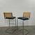 Vintage Mid Century Modern Cane Cesca Cantilever Blue Counter Stools Barstools 2 thumbnail