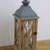 NEW KOHLS DECORATIVE WOOD & GLASS LARGE LANTERN/DOOR/CANDLE 1 thumbnail