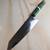 Amber Kitchen Custom 8" Damascus Chef Knife – Green an White Honeycomb Resin H 1 thumbnail