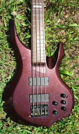 2001 LTD ESP Bass Electric Guitar w/bag - Purple Sparkle - $269 (athens)62863703895811121