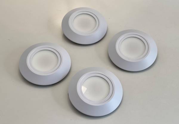 (4) Intertek 6 in. LED White Finish Downlights 1