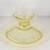 Antique Hazel Atlas Florentine 2 Yellow Gravy Boat and Underplate 12” 11 thumbnail