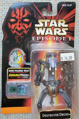 Star Wars Hasbro Episode 1 Destroyer Droid Comm Tech Action Figure 1