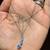 Brand New 14K White Gold Necklace with Natural Blue Topaz Stones 9 thumbnail