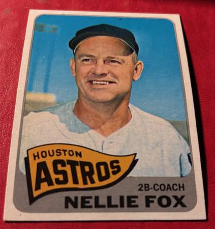 nellie fox Astros hall of fame baseball Topps 485 1