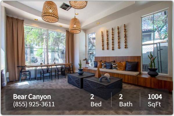 $1,600 / 2br - 1004ft2 - ¡El mejor estilo de vida de lujo! 2 habitaciones / 2 baños! Bear Canyon (Tucson)63674877188611122