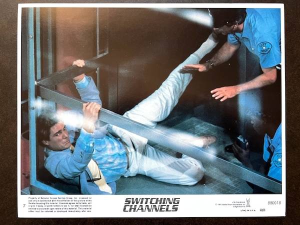 SWITCHING CHANNELS (1988) FOH Lobby Card with Christopher Reeve 1