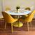 Tufted mid-century style side /dining chairs set of 4 6 thumbnail