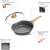 Induction Nonstick Skillet Frying Pan With Lid,Swiss Granite Omelette 3 thumbnail