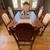 8-pc Tiger Oak Jacobean Dining Set, Buffet Sideboard, Table & 6 Chairs 2 thumbnail