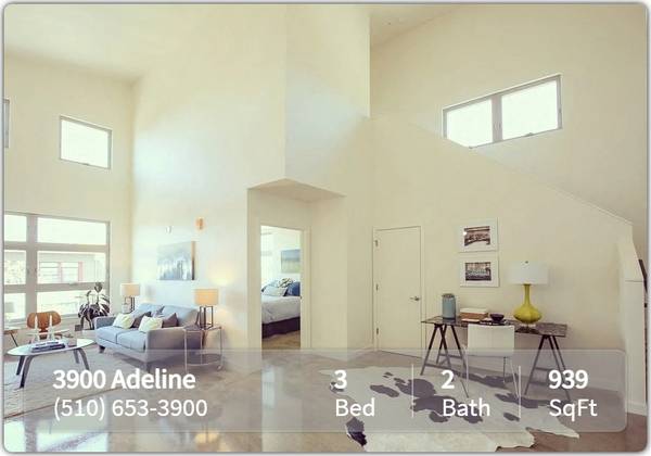$3,097 / 3br - 939ft2 - Claim your spot! 3 Bed / 2 Bath available! (Emeryville)64049800396545121