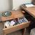 L shaped desk, 1 month old, slightly broken back leg 2 thumbnail