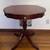 Vintage Mahogany Pedestal Drum Table & Ornate Corner Chairs 3 thumbnail