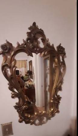 Golden Regency Decor Wall Art mirror 1