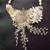 Necklace Peach And White Wearable Art By Nightingale Designs 2 thumbnail