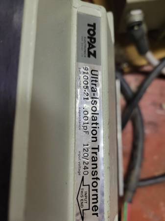 Topaz audio ultra isolator transformer 5kv 1