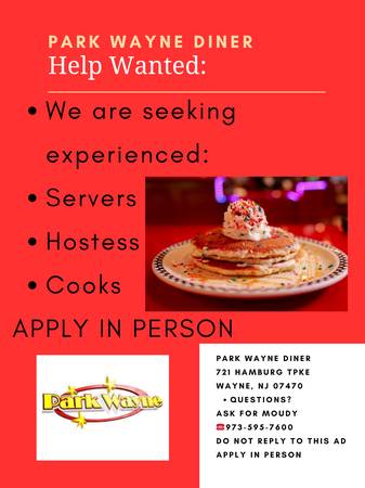 Cooks- Servers - Hostesses 1