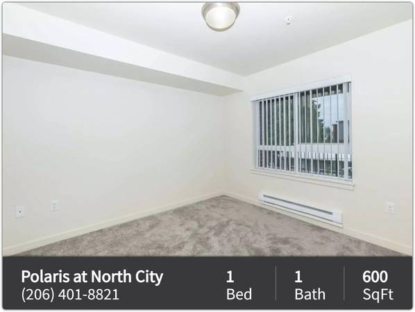 $1,652 / 1br - 600ft2 - Redescubre la vida: relájate en nuestros espacios de 1 habitación y 1 baño. (Shoreline)63862287675777123