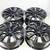 22" Turbine Style Gloss Black Wheels 22x9/10 Rims Set Fits Tesla Model 1 thumbnail