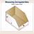 Lot of 50 White Corrugated Open Top Bin Boxes 6"x24"x4 1/2" BINMT624 2 thumbnail