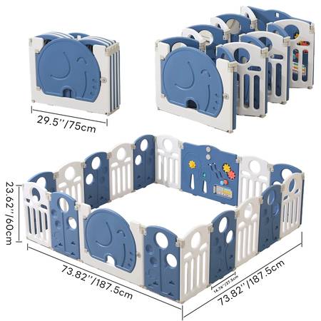 Kids and Toddlers' Playpen,Kids Activity Center Safety Play Yard 1