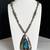 VTG Navajo Heavy Sterling Silver Turquoise Pendant Necklace 25" 1 thumbnail