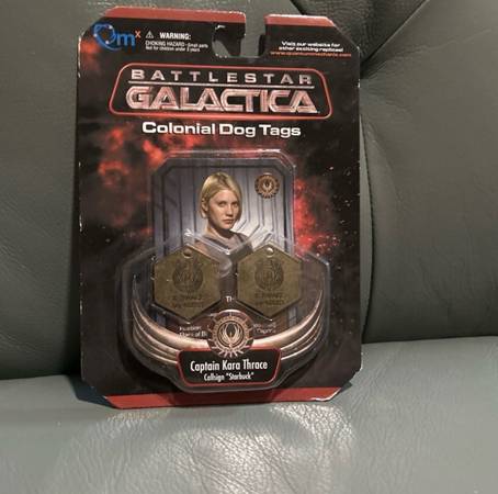 1997 Battlestar Galactica Colonial Dog Tags Captain Kara 1