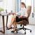 New ovios Ergonomic Home Office Chair, Mid-Century Modern Faux Leather Chairs wi 8 thumbnail